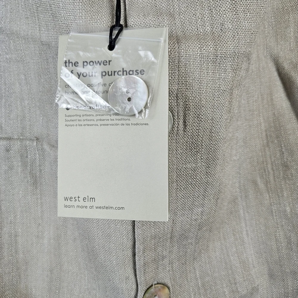 West Elm Square (Silk, Cotton & Rayon) Throw Pillow Cover Case 19.5